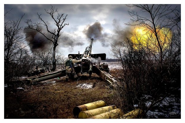 Image, supplied by Ukraine Department of Defense, illustrates the ferocity of the Ukraine war